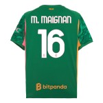 Günstige Fußballtrikots AC Mailand M. Maignan 16 Torwart 2025-26 Grüne Kurzarm